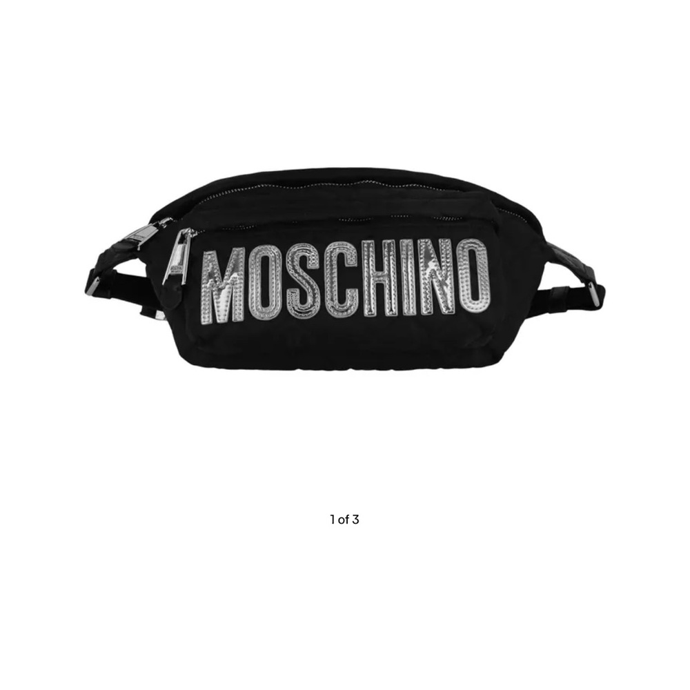 Moschino Black Belt Bag